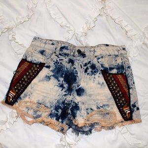 Distressed and Embellished BDG Shorts