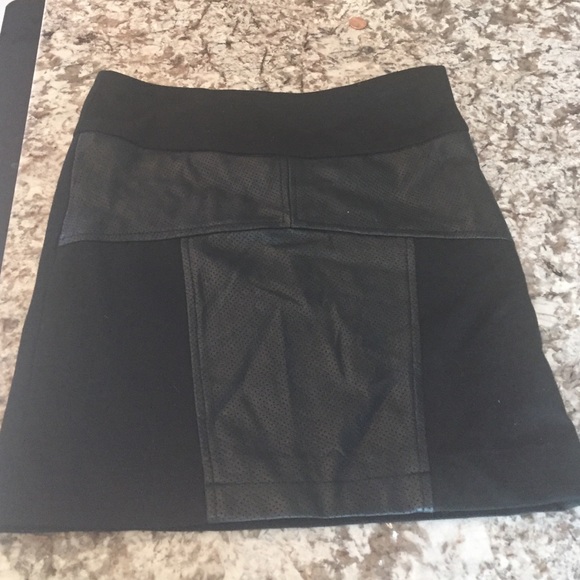 BCBGENERATION Faux Leather Mini Skirt
