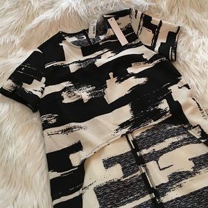 Good Time Tops - Black on white cropped High low top Good Time Tops - Black on white cropped High low top