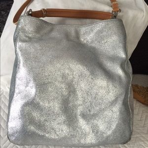 Sparkly silver Boden bag!