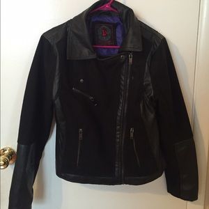 Black leather jacket
