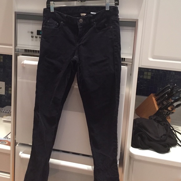 J crew corduroy jeans navy blue