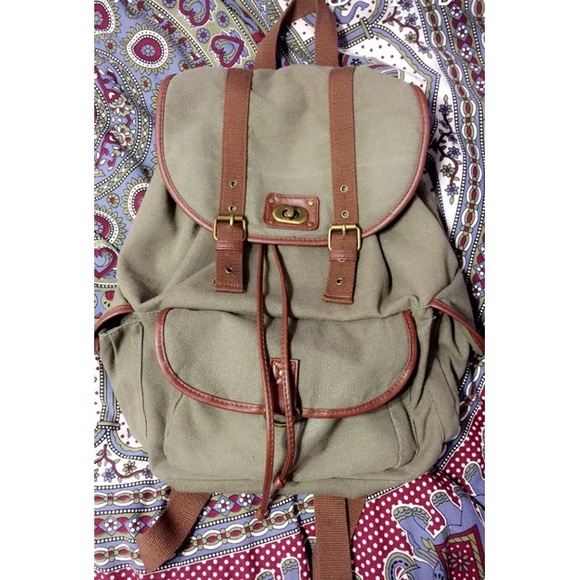 Olive green backpack
