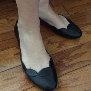 Black Delman flats
