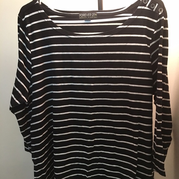 Striped stretchy Forever 21 top