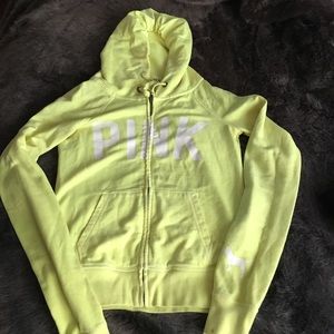 Victoria Secret - PINK sweater neon yellow