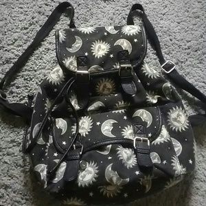 Moon and sun celestial backpack