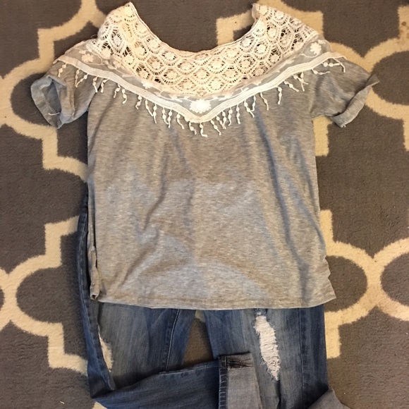 Buckle Lace Top