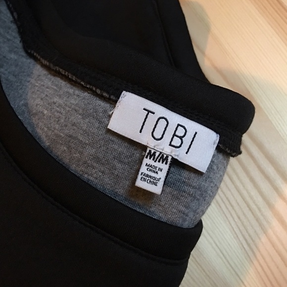 Tobi Neoprene Pleaser Crop Tops