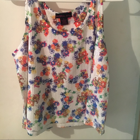 Floral sequined fancy top