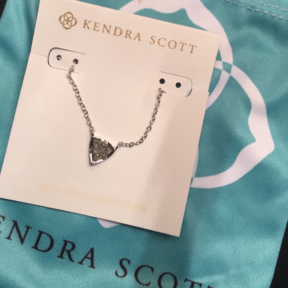 💎Platinum Druzy Kendra Scott necklace💎 ☄