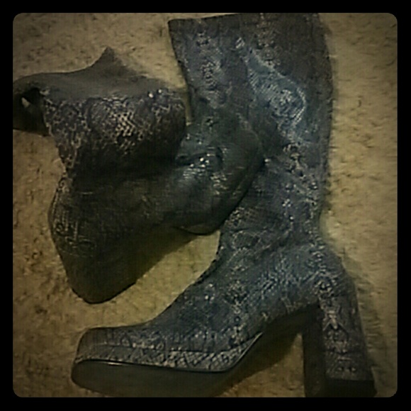 Snake Skin Boots..