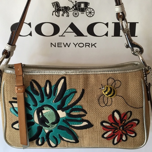 Coach Handbags - COACH FLOWER & BEE BAG 100 % AUTHENTIC