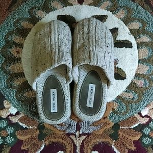 Knit house slippers