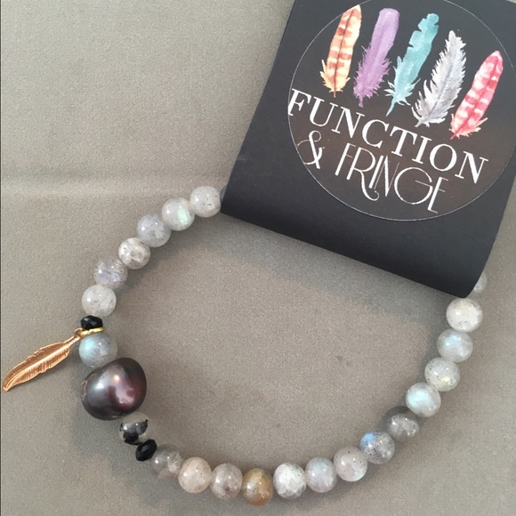 Gemstone and Pearl Bracelet