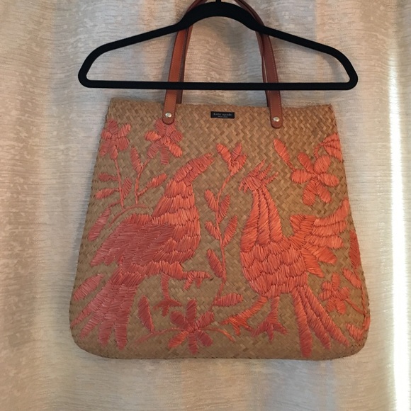 kate spade Handbags - Kate Spade straw shoulder bag/tote