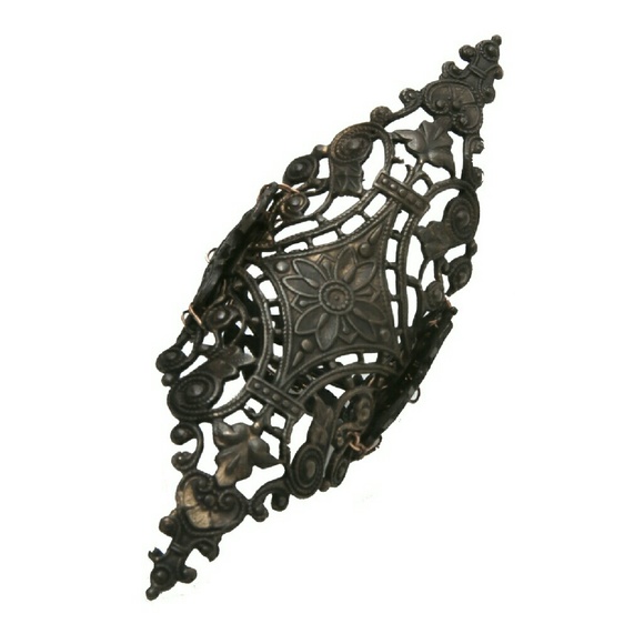 Heavy Brass Filigree Ring Armor - Picture 2 of 2