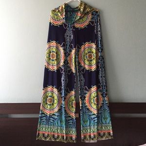 Multicolor print used palazzo pants