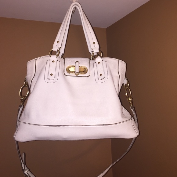 White Leather Purse