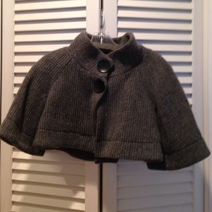 Theory cropped wool jacket.