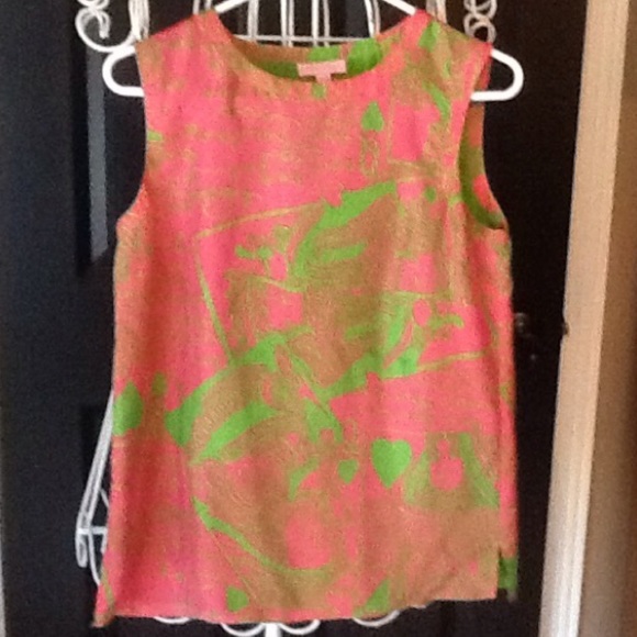 ISO "Queen of Hearts" Sleeveless Silk Top Small