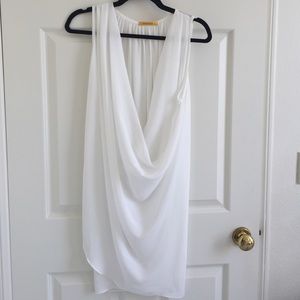 Beautiful white classic draped James Lacroix dress