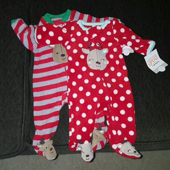 Carter's footsie Christmas NB - Picture 1 of 3
