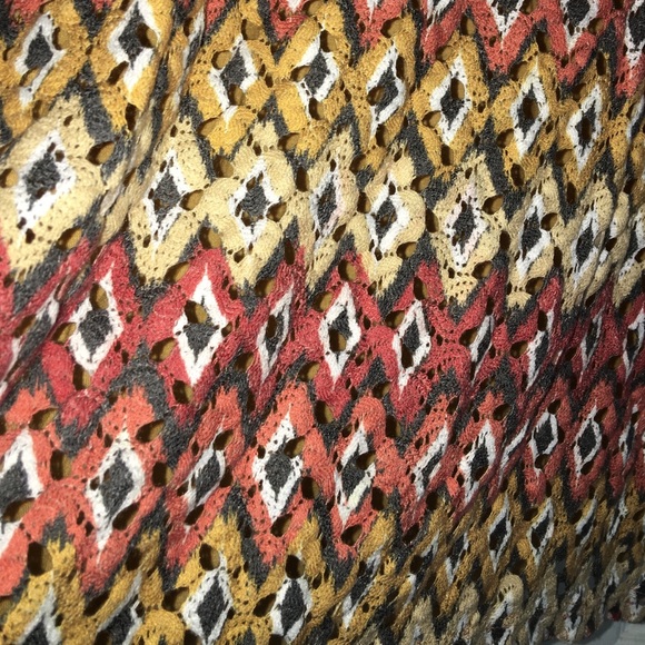 Aztec Print Racerback with Crochet Front - Picture 2 of 3