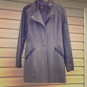 Chic fall dressy leather coat