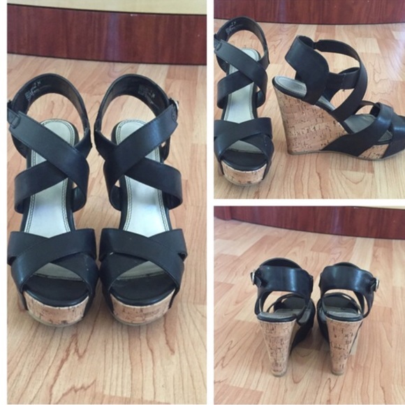 Black Wedge Shoes