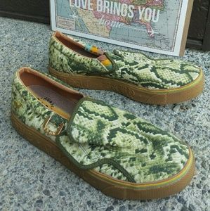 LAMB snakeskin sneaker