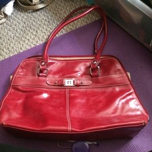 Red Giani Bernini shoulder bag