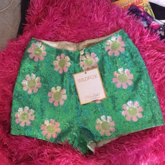 Wildfox sequin sequin shorts. Rare