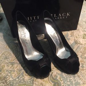 White House Black Market "Ray" Peep Toe Stilettos