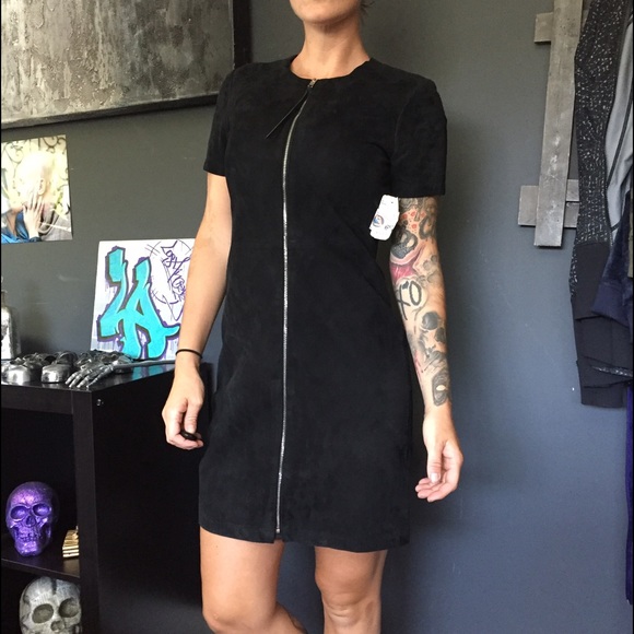 RARE NEW 100% sheep leather rag & bone dress - Picture 7 of 8