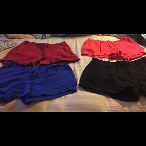 4 pair of old navy linen shorts.   Size 10