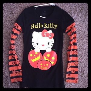 Hello kitty long sleeve Halloween tee
