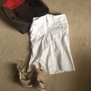 White pencil skirt