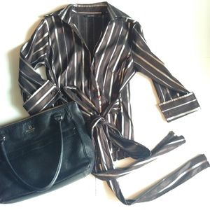 Zara Woman Faux-Wrap Blouse/NWT