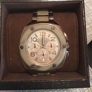 Michael Kors Womens Horn Acetate Watch MK5594