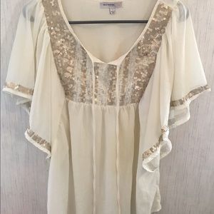 Blu-Pepper dolman sleeved top