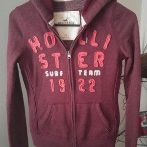Hollister zip up hoddie