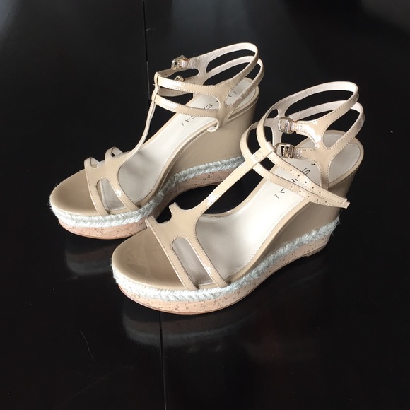 Nude Via Spiga Espadrille Wedges