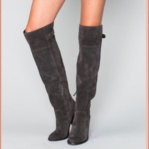 Dolce Vita Okana Over the Knee Grey Boots