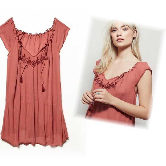 Free People Angie Embroidered Tunic