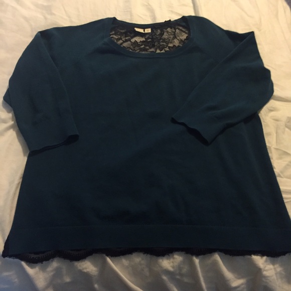 Lace Back Sweater