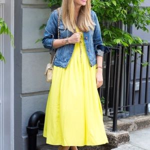 Yellow Banana Republic dress