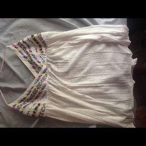 A halter top with patterns from American eagle