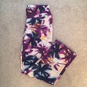 NWOT palm tree leggings/capri