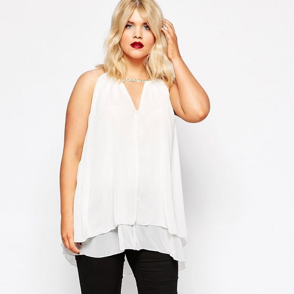 ASOS Curve Tops - Asos Top with Chainmail